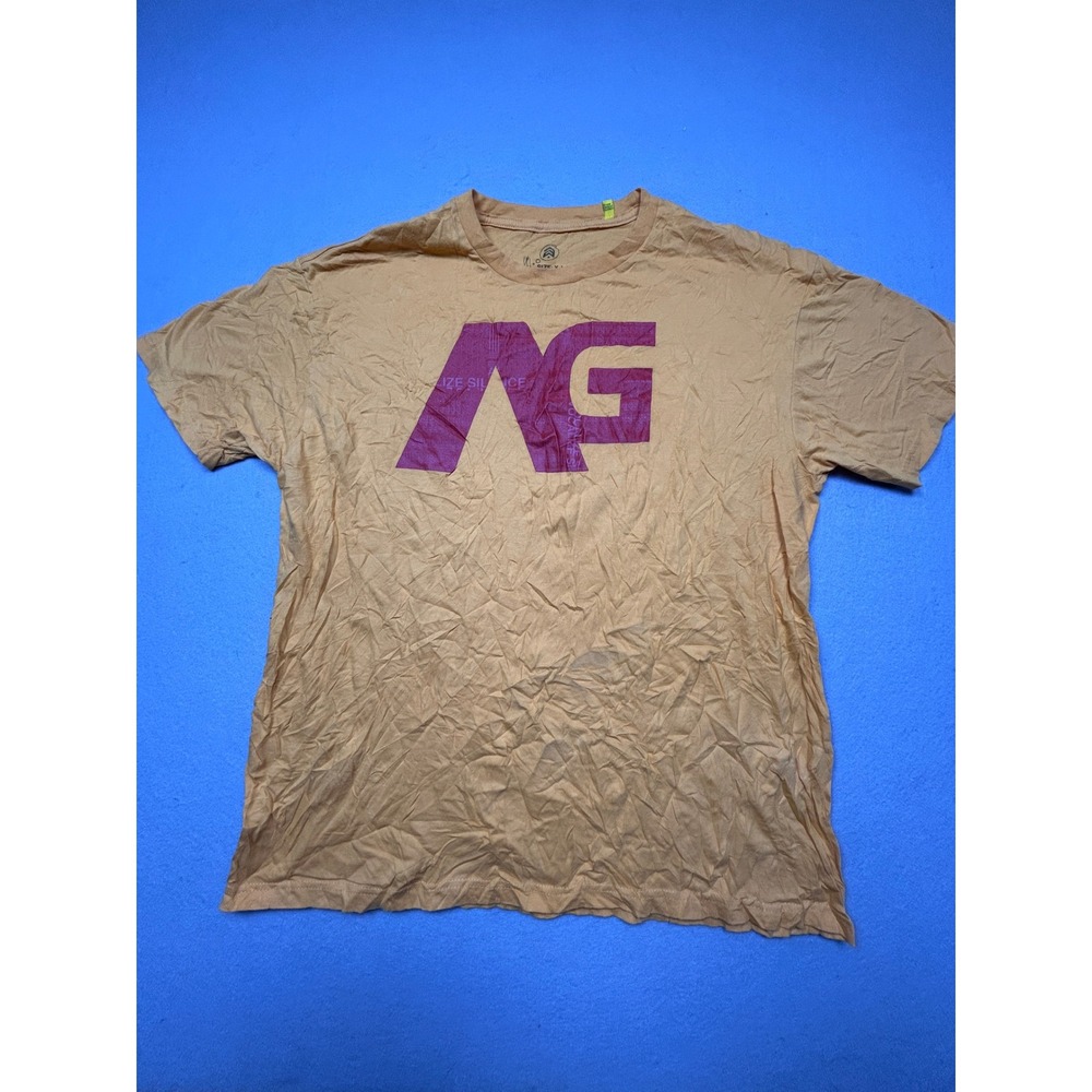 Analog T Shirt Cotton Yellow Graphic XL Mens